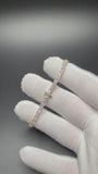 6.5" 14K Yellow Gold 6.5ctw VS/VVS Lab Diamond Tennis Bracelet 3.5mm 8.3g