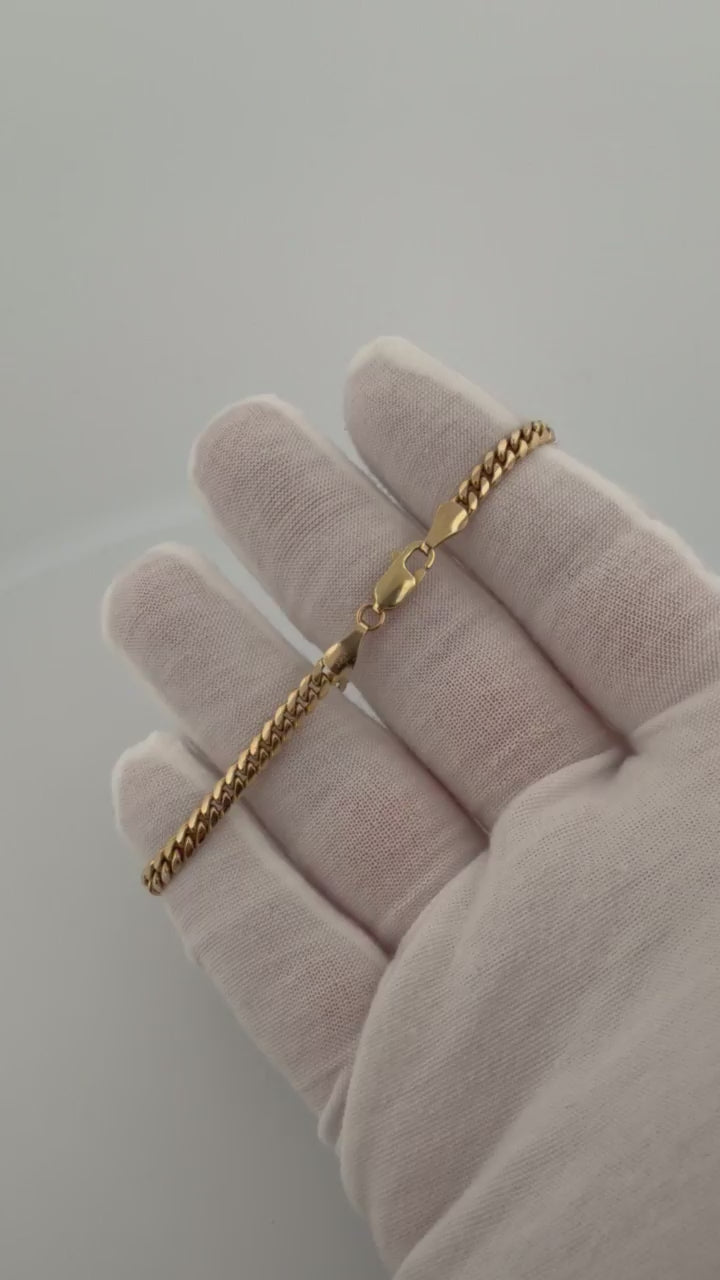 7.5" 4mm 14K yellow gold Cuban bracelet, 8.95g (pre-owned) – Ott Family Jewelry (8)