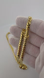 20" 14k Yellow Gold Cuban Link Chain 6mm 51.9g