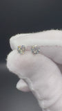 14k White Gold 1ctw Fully Certified with EGL Paperwork Lab Diamond Studs