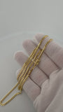 22" 3mm solid 14K yellow gold Cuban link chain, 15.0g – Ott Family Jewelry (11)