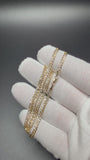 16" 14k Yellow Gold Diamond Cut Curb 3mm 4.7g