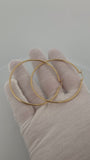 60mm 14K Yellow Gold Hoops 3.0g
