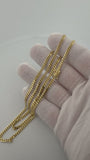 24" 10K Yellow Gold Cuban 3mm 14.63g
