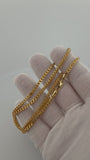 20" 14K Yellow Gold Foxtail Franco 3mm 9.73g