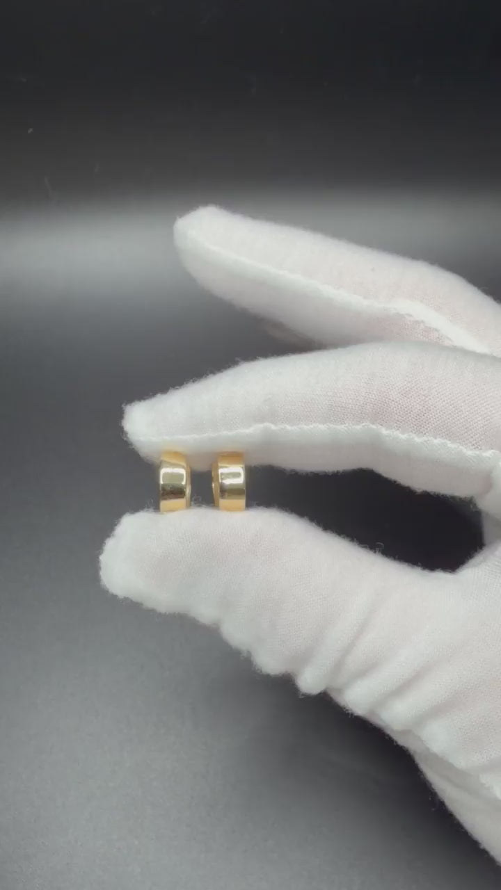 13mm x 5mm 14K yellow gold flat edge hoop earrings, 2.24g – Ott Family Jewelry (7)