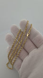 20" 14K Yellow Gold Rope Chain 3mm 15.5g