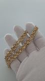 14K 7mm Handmade Solid Rope Chain