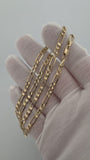 20" 14K Yellow Gold Figaro 4mm 10.81g