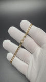 8" 14K Yellow Gold Curb 4mm 2.65g