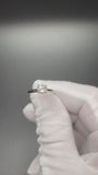 Size 7 14k White Gold 1ct E VS1 Round Lab Diamond Solitaire Engagement Ring EGL Certified 2.1g