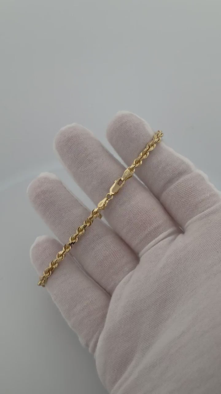 8" 4mm 14K yellow gold rope bracelet, 10.0g – Ott Family Jewelry (8)