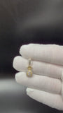 1" 10k Yellow Gold 1/3ctw Natural Diamond Money Bag Pendant 5.7mm Bail 2.4g