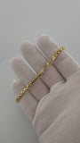 8.25" 4.5mm 14K yellow gold rounded box bracelet, 8.5g – Ott Family Jewelry (video)