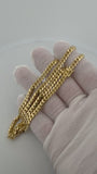 22" 14K Yellow Gold Cuban 5mm 42.6g