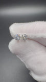 14k White Gold 0.75ctw EGL Certified Lab Diamond Studs