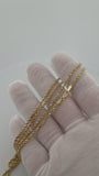 24" 2mm 10K yellow gold rope chain, 3.35g – Ott Family Jewelry – video