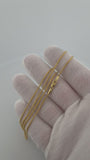 20" 14k Yellow Gold Franco 1mm 4.4g