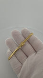 7.25" 14K Yellow Gold Cuban Bracelet 5mm 15.0g