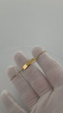 5.5-6.25" 14K Yellow Gold Box Link Baby ID Bracelet 5mm 2.0g