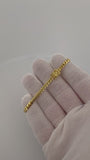 7" 14k Yellow Gold Cuban Link Bracelet 4mm 8.9g