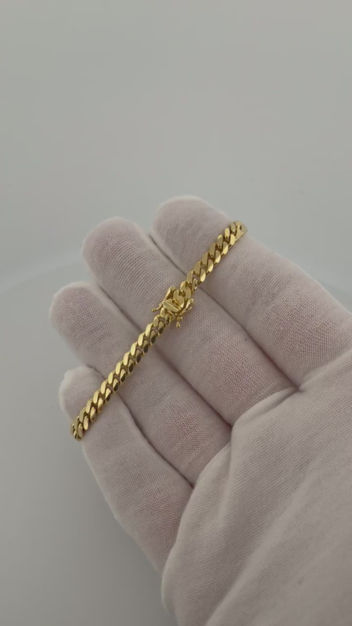 7" 5mm solid 14K yellow gold Cuban link bracelet, 14.1g – Ott Family Jewelry (8)