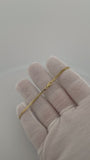 7.5" 2.5mm solid 10K yellow gold Cuban link bracelet, 3.2g – Ott Family Jewelry (9)