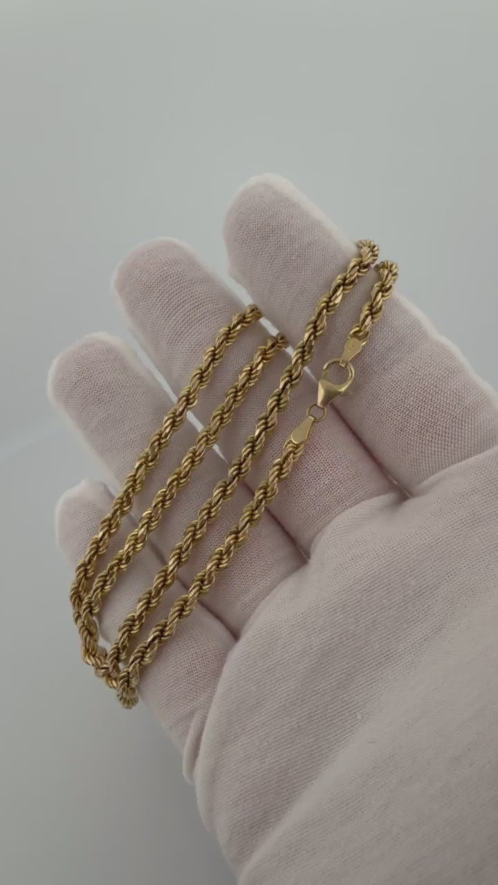 18" 3.5mm 14K yellow gold rope chain, 10.5g (pre-owned) – Ott Family Jewelry (10)