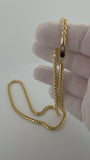 20" 14K Yellow Gold Franco 4mm 37.4g