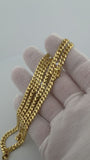 5mm Cuban Chain, Solid 14K Yellow Gold, 22" (44.7g)
