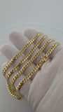 26" 10K Yellow Gold Cuban 5mm 43.12g