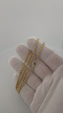 16" 10K Yellow Gold Rope Chain 2.5mm 6.8g