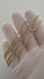 20" 14K Yellow Gold Rope Chain 2.5mm 9.42g