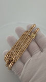 21" 18K Yellow Gold Handmade Cuban Link Chain 6mm 75.0g