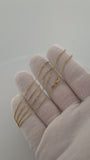 1.2mm Fancy Anchor Chain, 14K Yellow Gold, 17" (2.2g)