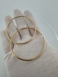2.5" 14k Yellow Gold Hoops 4.12g