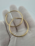 40mm 14k Yellow Gold Hoops 2.86g