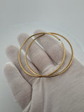 2.5" 14k Yellow Gold Hoops 4.12g