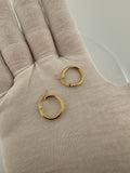 15mm 14k Yellow Gold Huggies 1.2g