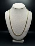 New 24" 14k Yellow Gold Cuban 5mm 46.7g