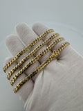 New 24" 14k Yellow Gold Cuban 5mm 46.7g