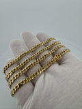 New 24" 14k Yellow Gold Cuban 5mm 46.7g