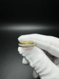 New Size 6.75 18k Yellow Gold 2/3ctw E VVS Lab Diamond Eternity Ring 5mm 5.7g
