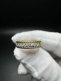 New Size 6.75 18k Yellow Gold 2/3ctw E VVS Lab Diamond Eternity Ring 5mm 5.7g