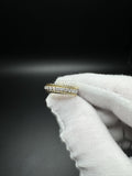 New Size 6.75 18k Yellow Gold 2/3ctw E VVS Lab Diamond Eternity Ring 5mm 5.7g