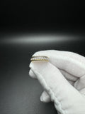 New Size 6.75 18k Yellow Gold 2/3ctw E VVS Lab Diamond Eternity Ring 5mm 5.7g