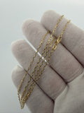 18" 2mm 14K yellow gold paperclip chain, 3.03g – Ott Family Jewelry (10)