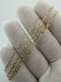 18" 2mm 14K yellow gold paperclip chain, 3.03g – Ott Family Jewelry (11)