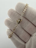 7" 14k yellow gold fancy shape lab diamond tennis bracelet, 4.59ctw E-F VVS-VS, 5.52g – Ott Family Jewelry (12)