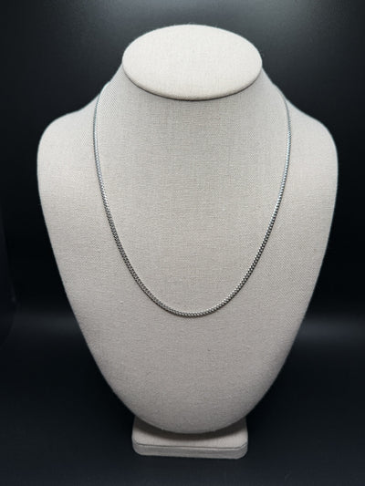 20" 2.7mm 14K white gold Cuban chain, 10.46g – Ott Family Jewelry (1)